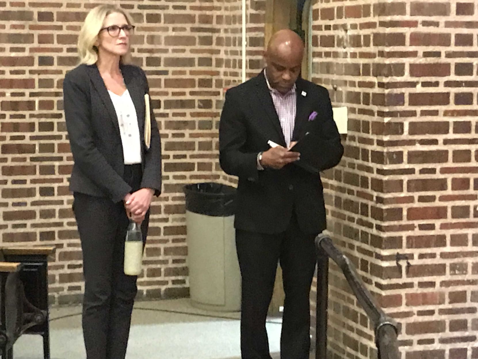 Jamie Giellis and Michael Hancock